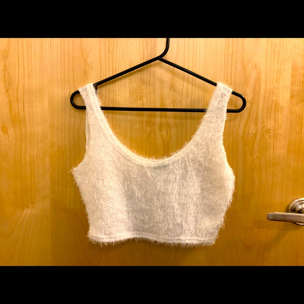 Pretty Little Thing Fuzzy Crop Top